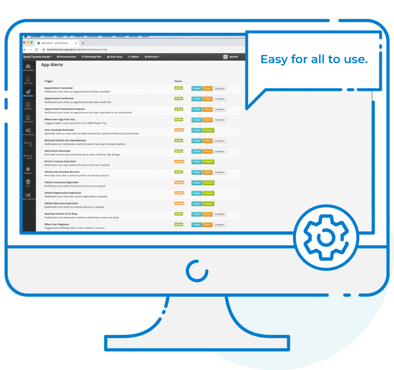 Admin panel